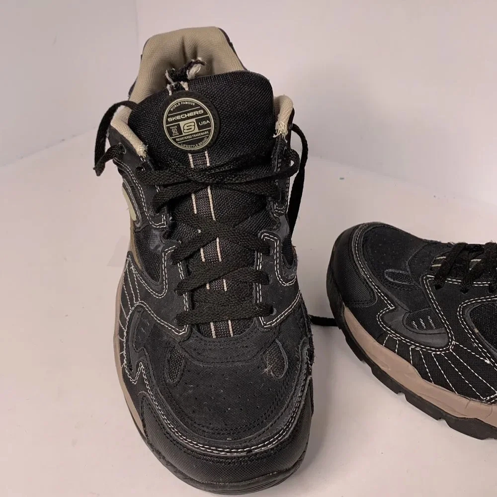 Skechers Sport Mens 50650 Sparta Black Brown Training Sneaker Size‎ 13 Lace Up